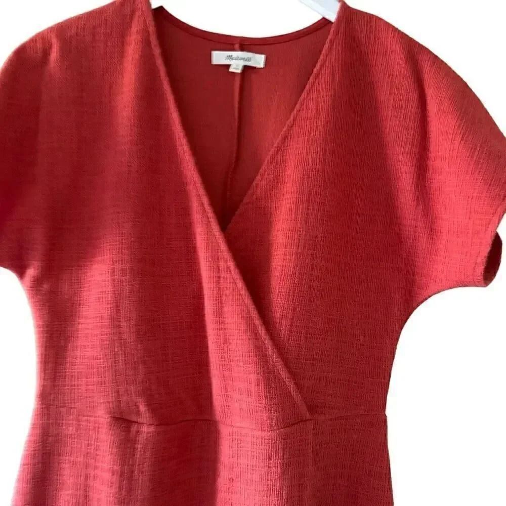 Madewell Cross-Front Bohemian Flutter-Sleeve Mini… - image 7